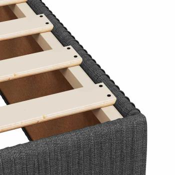ARDEBO.de - Boxspringbett mit Matratze Dunkelgrau 160x200 cm Stoff
