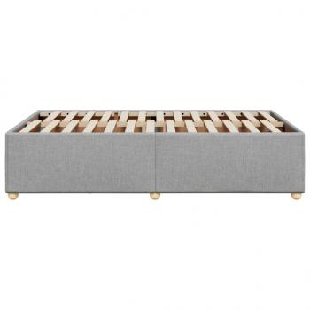 Bettgestell Hellgrau 120x190 cm Stoff