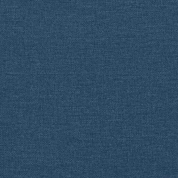 Boxspringbett mit Matratze Blau 140x200 cm Stoff