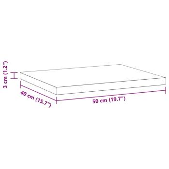 Wandregale 2 Stk. 50x40x3 cm Silbern Edelstahl