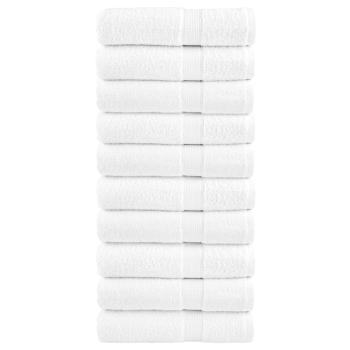 ARDEBO.de - Premium-Handtücher SOLUND 10 Stk. Weiß 50x100cm 600 g/m²