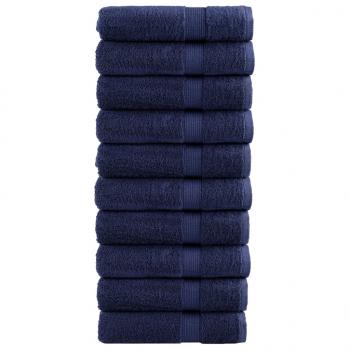 ARDEBO.de - Premium-Duschtücher SOLUND 10 Stk. Marineblau 70x140cm 600 g/m²