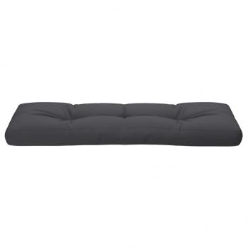 Palettenkissen Anthrazit 120x40x12 cm Stoff