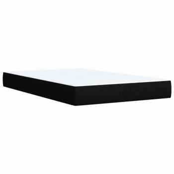 ARDEBO.de - Boxspringbett mit Matratze Schwarz 120x200 cm Stoff