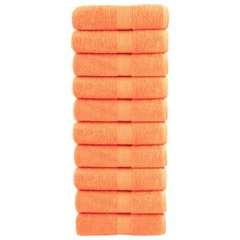 ARDEBO.de - Premium-Seiftücher SOLUND 10 Stk. Orange 30x30 cm 600 g/m²