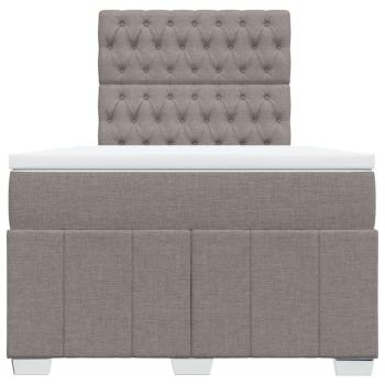 Boxspringbett mit Matratze Taupe 120x200 cm Stoff