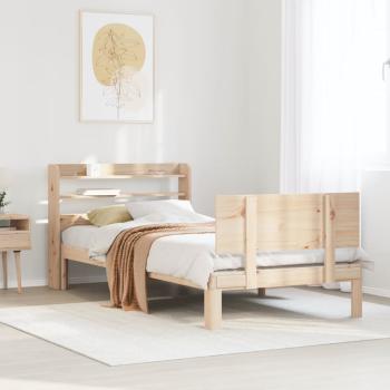 ARDEBO.de - Bettgestell mit Kopfteil ohne Matratze 100x200 cm