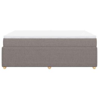 Boxspringbett mit Matratze Taupe 140x190 cm Stoff