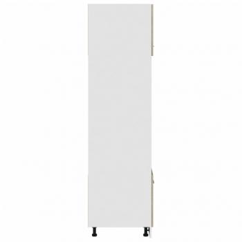 Mikrowellenumbauschrank Sonoma-Eiche 60x57x207 cm Holzwerkstoff