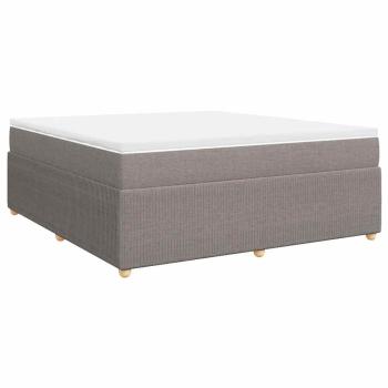 ARDEBO.de - Boxspringbett mit Matratze Taupe 180x200 cm Stoff
