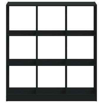 Bücherregal Schwarz 102x32x108 cm Holzwerkstoff