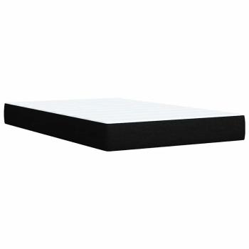 ARDEBO.de - Boxspringbett mit Matratze Schwarz 120x200 cm Stoff