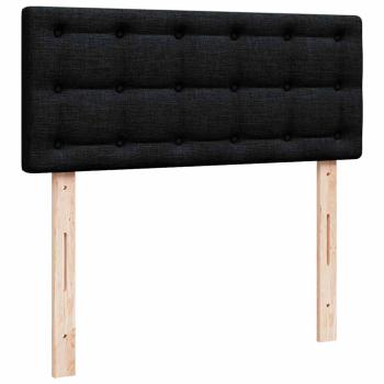 Boxspringbett mit Matratze Schwarz 120x200 cm Stoff