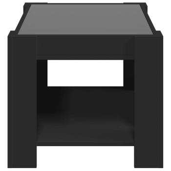 LED-Couchtisch Schwarz 73x53x45 cm Holzwerkstoff
