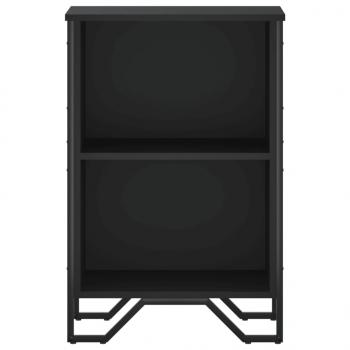 Bücherregal Schwarz 50x31x74,5 cm Holzwerkstoff