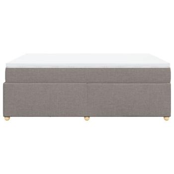 Boxspringbett mit Matratze Taupe 160x200 cm Stoff