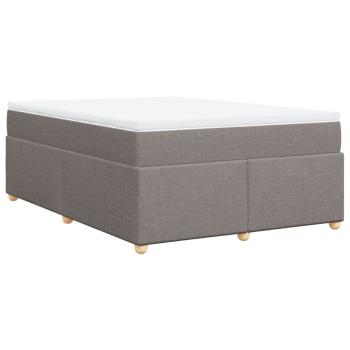 Boxspringbett mit Matratze Taupe 160x200 cm Stoff