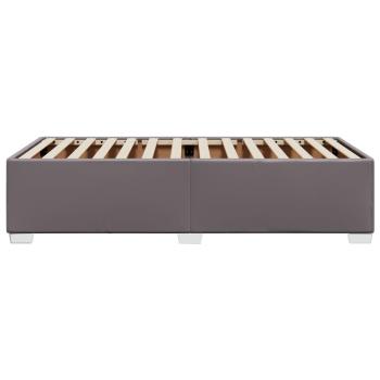 Bettgestell Grau 90x200 cm Kunstleder