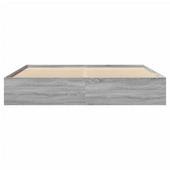Bettgestell Grau Sonoma 180x200 cm Holzwerkstoff