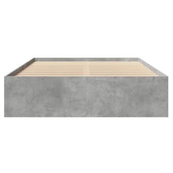 Bettgestell Betongrau 120x200 cm Holzwerkstoff