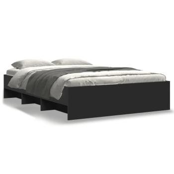 Bettgestell Schwarz 120x190 cm Holzwerkstoff
