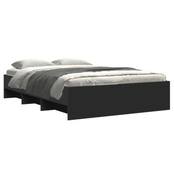 Bettgestell Schwarz 120x190 cm Holzwerkstoff