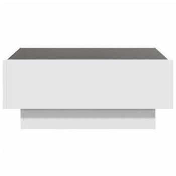 LED-Couchtisch Weiß 70x50x30 cm Holzwerkstoff