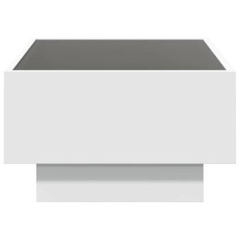 LED-Couchtisch Weiß 70x50x30 cm Holzwerkstoff