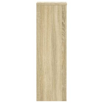 Pflanzenständer 2 Stk. Sonoma-Eiche 25x25x80 cm Holzwerkstoff
