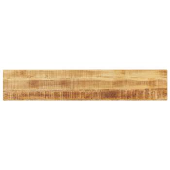 ARDEBO.de - Tischplatte 180x20x2,5 cm Rechteckig Raues Massivholz Mango