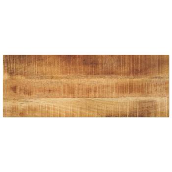 ARDEBO.de - Tischplatte 90x20x2,5 cm Rechteckig Raues Massivholz Mango