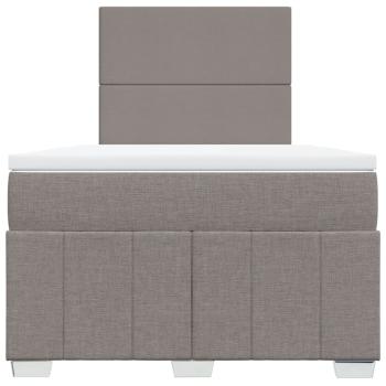 Boxspringbett mit Matratze Taupe 120x190 cm Stoff
