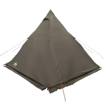 Tipi-Familienzelt 6 Personen Braun Wasserdicht