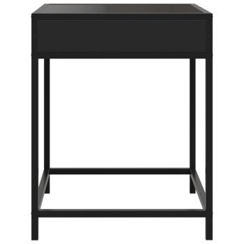 Nachttisch mit Infinity-LED Schwarz 40x40x51 cm