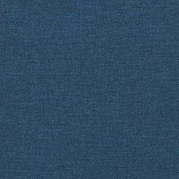 ARDEBO.de - Boxspringbett mit Matratze Blau 200x200 cm Stoff