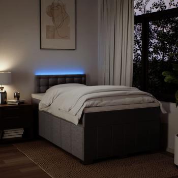 Boxspringbett mit Matratze Taupe 120x200 cm Stoff