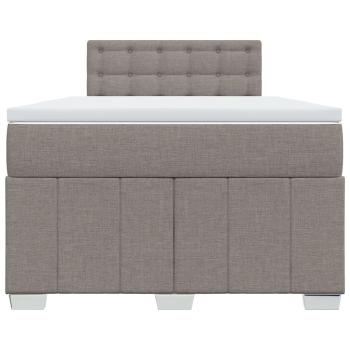 Boxspringbett mit Matratze Taupe 120x200 cm Stoff