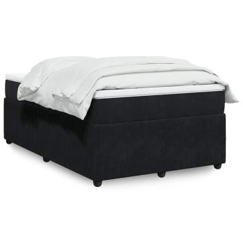ARDEBO.de - Boxspringbett mit Matratze Schwarz 120x190 cm Samt