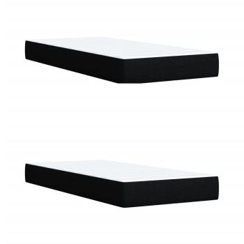 Boxspringbett mit Matratze Schwarz 200x200 cm Stoff