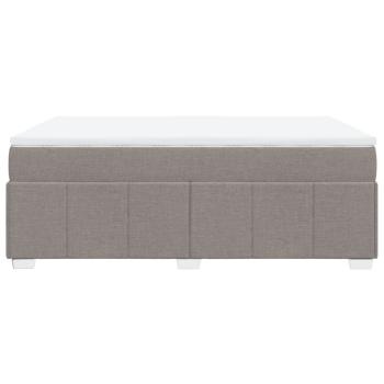 Boxspringbett mit Matratze Taupe 140x200 cm Stoff