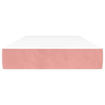 Taschenfederkernmatratze für Kinder Rosa 80x160 cm Samt