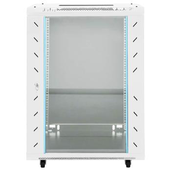 15U Netzwerkschrank 19" IP20 Grau 53x40x80 cm
