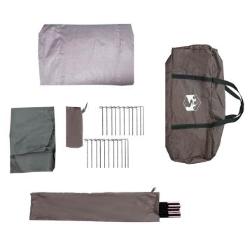 Tunnel-Familienzelt 6 Personen Braun Wasserdicht