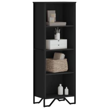 ARDEBO.de - Bücherregal Schwarz 50x31x137,5 cm Holzwerkstoff