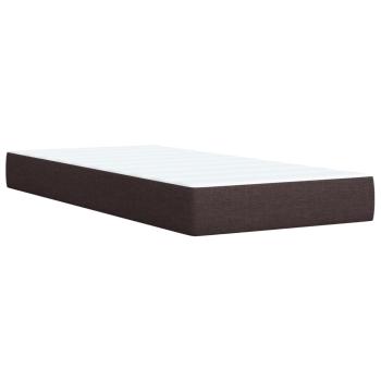 ARDEBO.de - Boxspringbett mit Matratze Dunkelbraun 100x200 cm Stoff