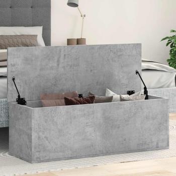 ARDEBO.de - Truhe Betongrau 102x35x35 cm Holzwerkstoff