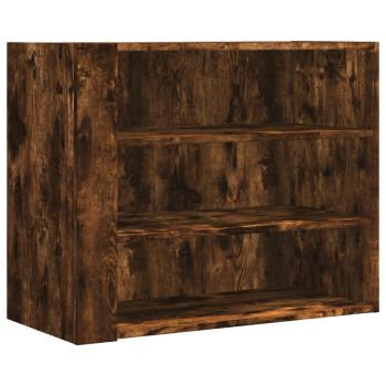 ARDEBO.de - Wandregal Räuchereiche 75x35x60 cm Holzwerkstoff