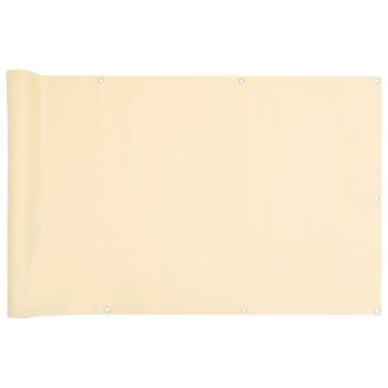 Balkon-Sichtschutz Creme 800x75 cm PVC