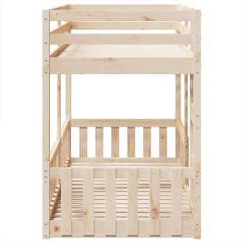 ARDEBO.de - Etagenbett 90x200 cm Massivholz Kiefer