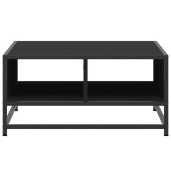 Couchtisch Schwarz 60,5x60,5x30 cm Holzwerkstoff und Metall